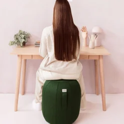 Siège érgonomique en tissu vert sapin Kapsul Leiv - VLUV