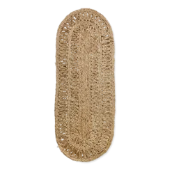 Soleil Jute Runner Oval (60X165Cm) - HKLIVING