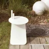 Soliflore en métal blanc poudré - Mlle Jo
