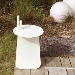 Soliflore en métal blanc poudré - Mlle Jo