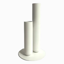 Soliflore en métal blanc poudré - Mlle Jo