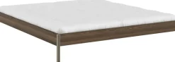 Sommier en acier sage green et pin carob brown 180x200cm Core - Karup Design