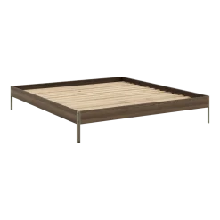 Sommier en acier sage green et pin carob brown 180x200cm Core - Karup Design