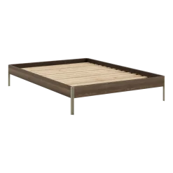 Sommier en acier sage green et pin carob brown 140x200cm Core - Karup Design