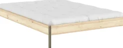 Sommier en acier sage green et pin raw 140x200cm Core - Karup Design