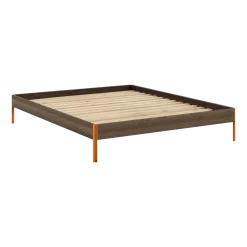 Sommier en acier solar orange et pin carob brown 160x200cm Core - Karup Design