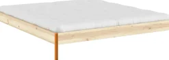 Sommier en acier solar orange et pin raw 180x200cm Core - Karup Design