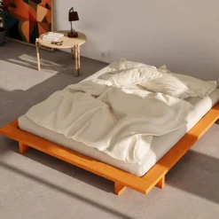 Sommier en bois de pin solar orange 160x200 cm Japan - Karup Design