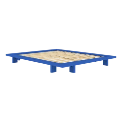 Sommier en bois de pin vivid blue 160 x 200 cm Japan - Karup Design