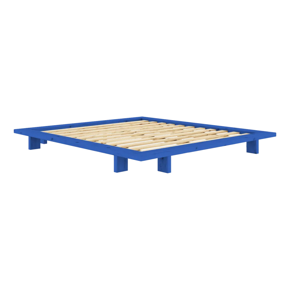Sommier en bois de pin vivid blue 180 x 200 cm Japan - Karup Design