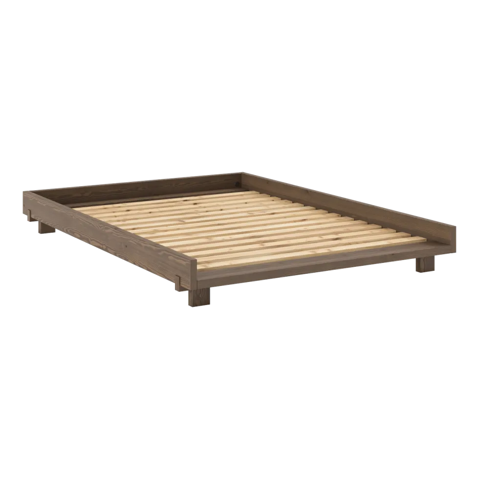 Sommier en pin carob brown 140x200cm Social bed - Karup Design