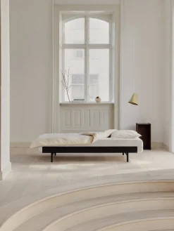 Sommier extensible en acier noir avec lattes 180cm - Moebe