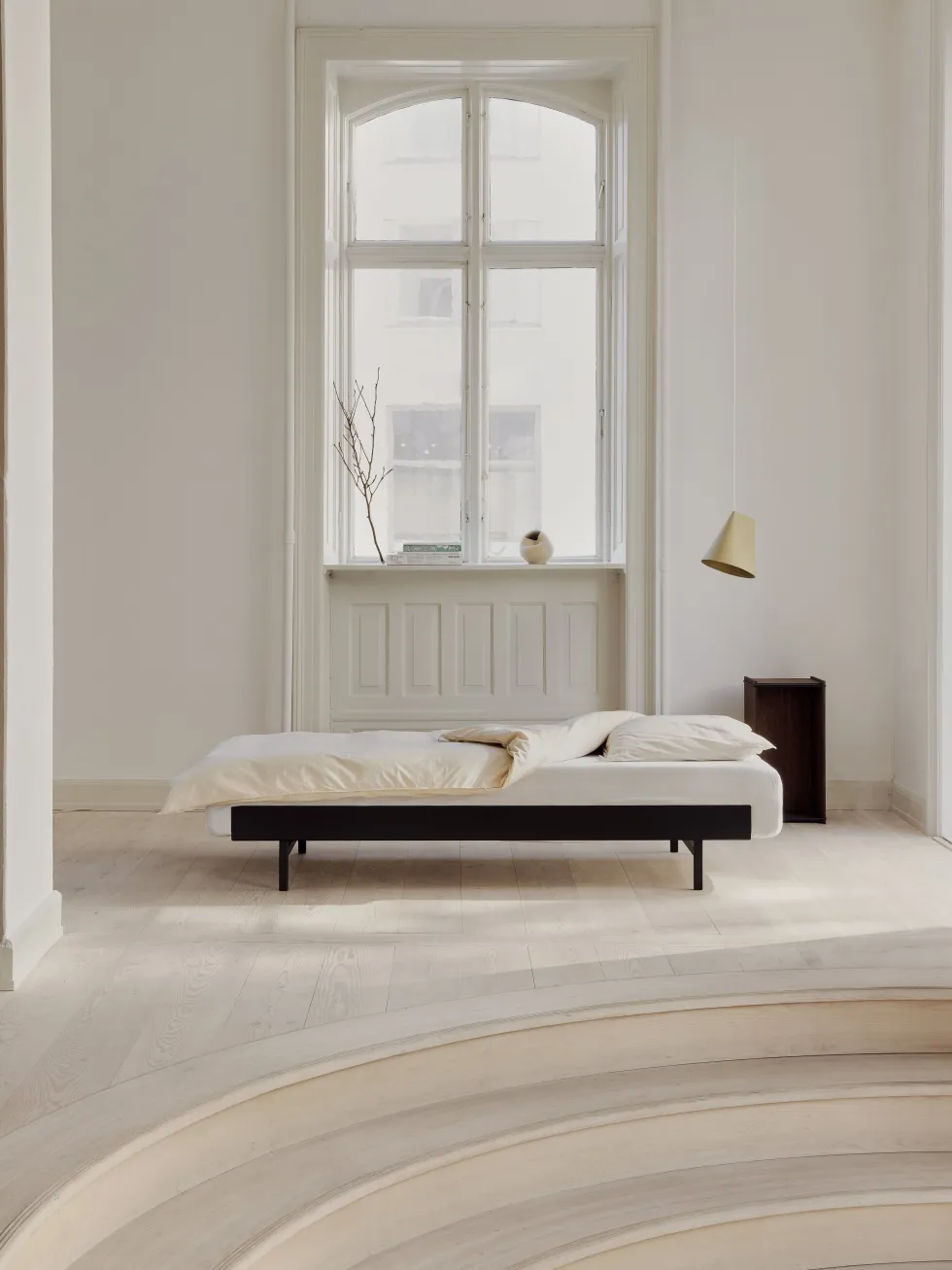 Sommier extensible en acier noir 90-180cm sans lattes - Moebe