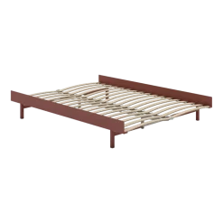 Sommier extensible en acier rose avec lattes 140cm - Moebe