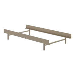 Sommier sans lattes en acier sable 90cm - Moebe
