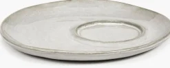 Soucoupe en grès blanc cassé 11,5 cm La Mère - Serax