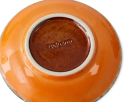 Soucoupe en grès orange Saucer Light Roast - HKLIVING