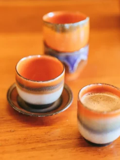 Soucoupe en grès Saucer Dark Roast - HKLIVING