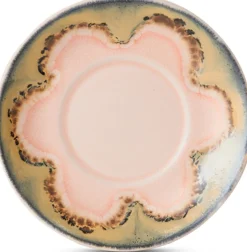 4 soucoupes en grès multicolore 11,5cm Océan - HKLIVING