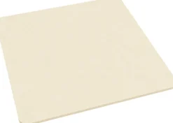 4 sous verres carrés en acier beige cashew 10x2cm Kiva - Metallbude