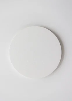 4 sous verres ronds en acier blanc 10x2cm Kiva - Metallbude