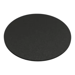 4 sous verres ronds en acier noir 10x2cm Kiva - Metallbude
