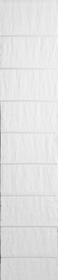 Store bateau 220x45 cm Blanc Et Bourdon Noir Carlina - Madura