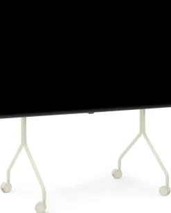 Support pour tv en métal blanc pearl 107x78x54 cm Moon Rollin' - Pedestal