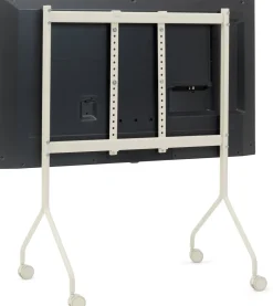 Support pour tv en métal blanc pearl 107x78x54 cm Moon Rollin' - Pedestal