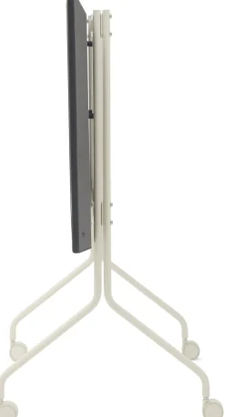 Support pour tv en métal blanc pearl 107x78x54 cm Moon Rollin' - Pedestal