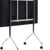 Support pour tv en métal chromé 121x78x60 cm Moon Rollin' - Pedestal