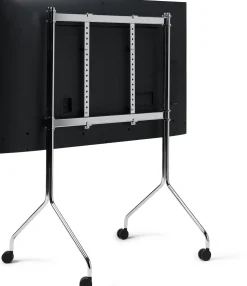 Support pour tv en métal chromé 121x78x60 cm Moon Rollin' - Pedestal