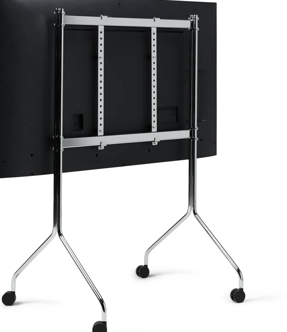 Support pour tv en métal chromé 121x78x60 cm Moon Rollin' - Pedestal