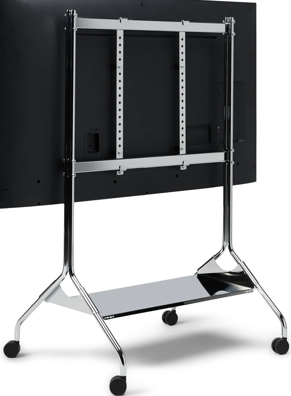 Support pour tv en métal chromé 121x78x60 cm Moon Rollin' - Pedestal