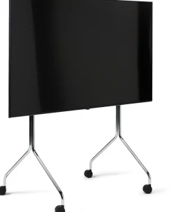 Support pour tv en métal chromé 121x78x60 cm Moon Rollin' - Pedestal