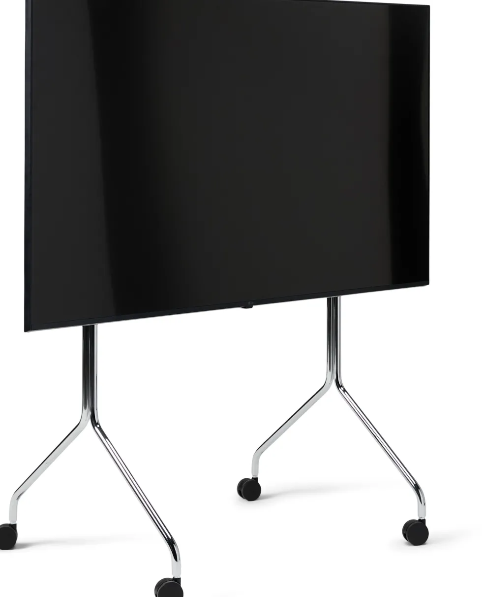 Support pour tv en métal chromé 121x78x60 cm Moon Rollin' - Pedestal