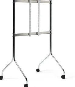 Support pour tv en métal chromé 121x78x60 cm Moon Rollin' - Pedestal