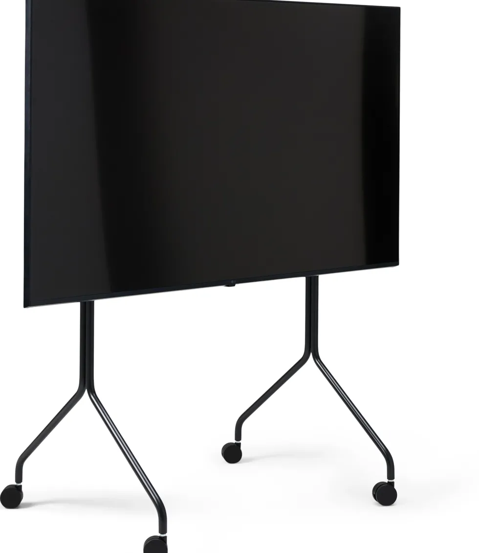 Support pour tv en métal noir 121x78x60 cm Moon Rollin' - Pedestal