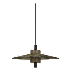 Suspension abat-jour en tissu etchnic 95cm Thésée - Forestier