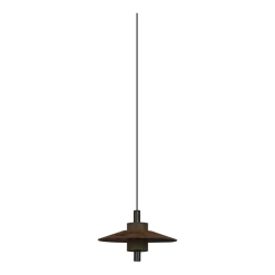 Suspension abat-jour en tissu terracotta 38cm Thésée - Forestier