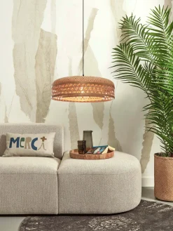 Suspension avec abat-jour en bambou naturel 60x18 cm Ubud - Good & Mojo