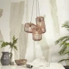 Suspension avec 3 abat-jours en rotin naturel 18x25 cm Tanami - Good & Mojo