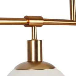 Suspension avec 5 sphères en métal dorée Erich - Maytoni