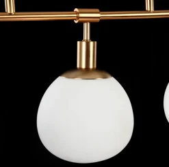 Suspension avec 5 sphères en métal dorée Erich - Maytoni