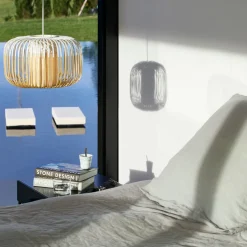 Suspension en bambou rouge M Bamboo outdoor - Forestier