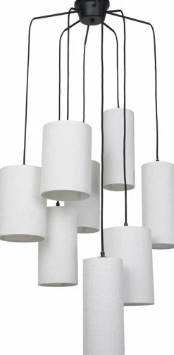 Suspension en grappe 8 lumières en métal et en tissu Cosiness - Market set