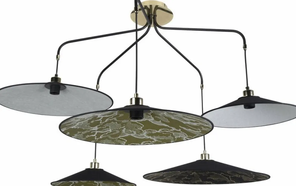Suspension 5 lumières en métal peint 87 cm Gatsby - Market set