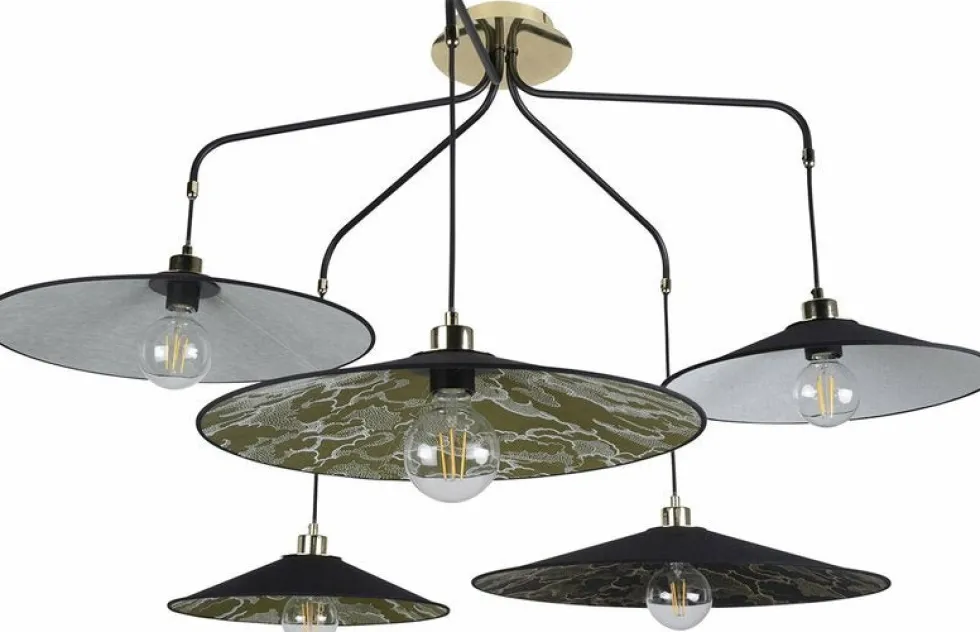 Suspension 5 lumières en métal peint 87 cm Gatsby - Market set