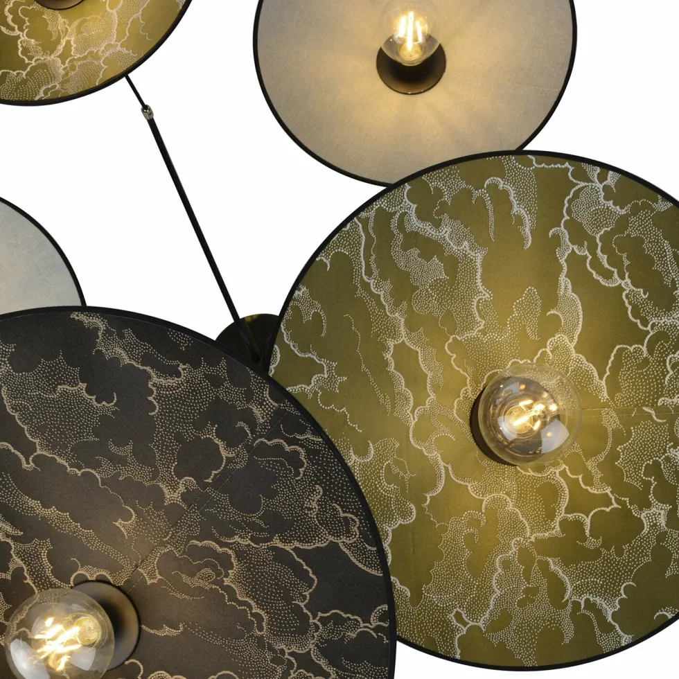 Suspension 5 lumières en métal peint 87 cm Gatsby - Market set