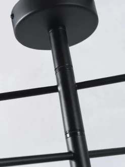 Suspension noire ajustable 6 lampes Izmir - It's about Romi